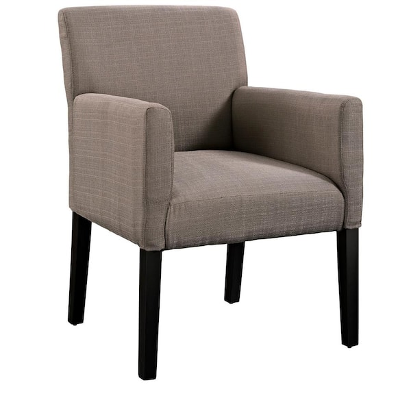 MODWAY Gray Chloe Upholstered Arm Chair