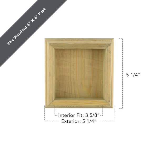 ProWood 4 in. x 4 in. Newbury Classic Pressure Treated Pine Post Cap