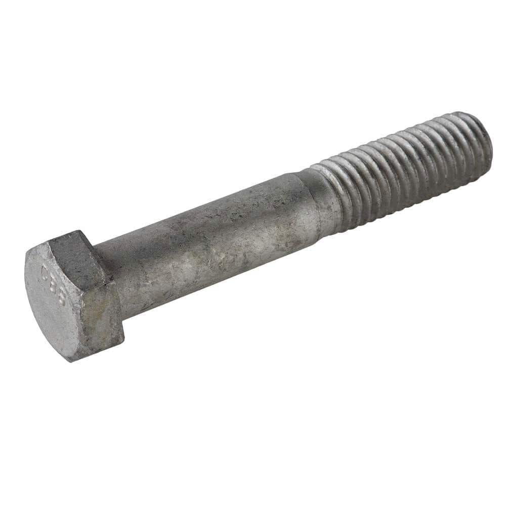 100 Boulons Hexagonaux 3/4-10 X 3 Pouces - Acier Galvanisé à Chaud - Avec écrous - Grade A307 - Neufs