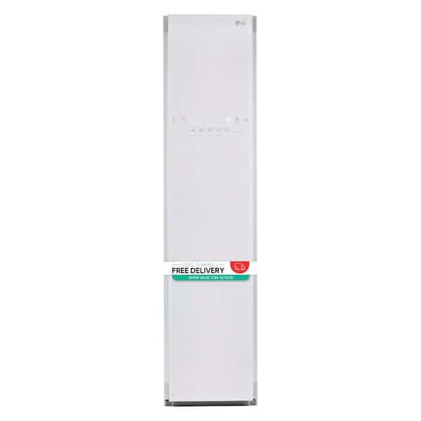 Styler SMART Steam Closet in White with TrueSteam Technology and Moving Hangers