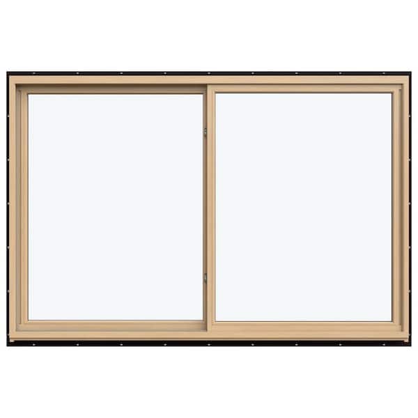 71.3125 in. x 47.5625 in. W-5500 Left-Hand Sliding Wood Clad Window