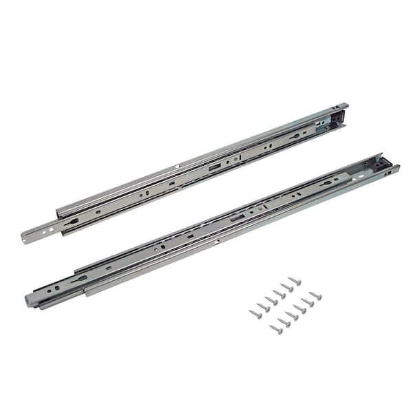 (Pair) 22 in. (559 mm) Full Extension Side Mount Ball Bearing Drawer Slide