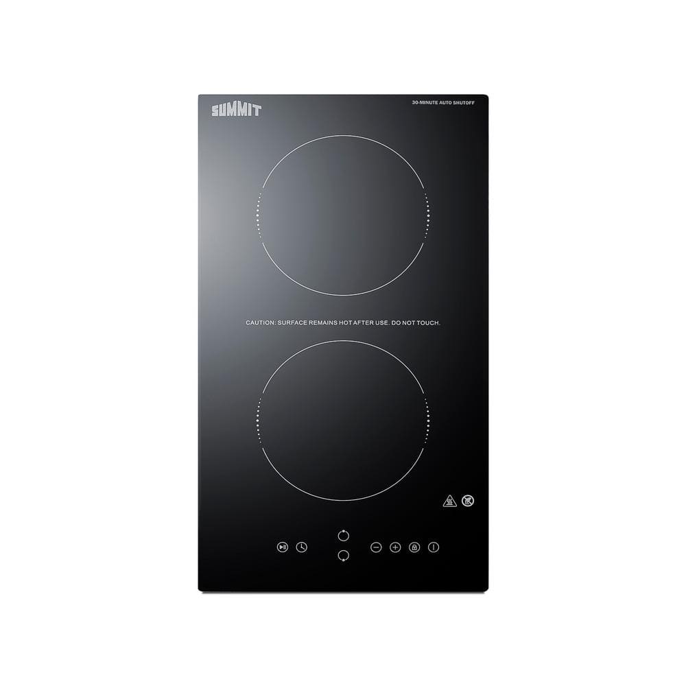 Summit Appliance 12 in. 2 Elements, Radiant Electric Cooktop in Black with 115-Volt