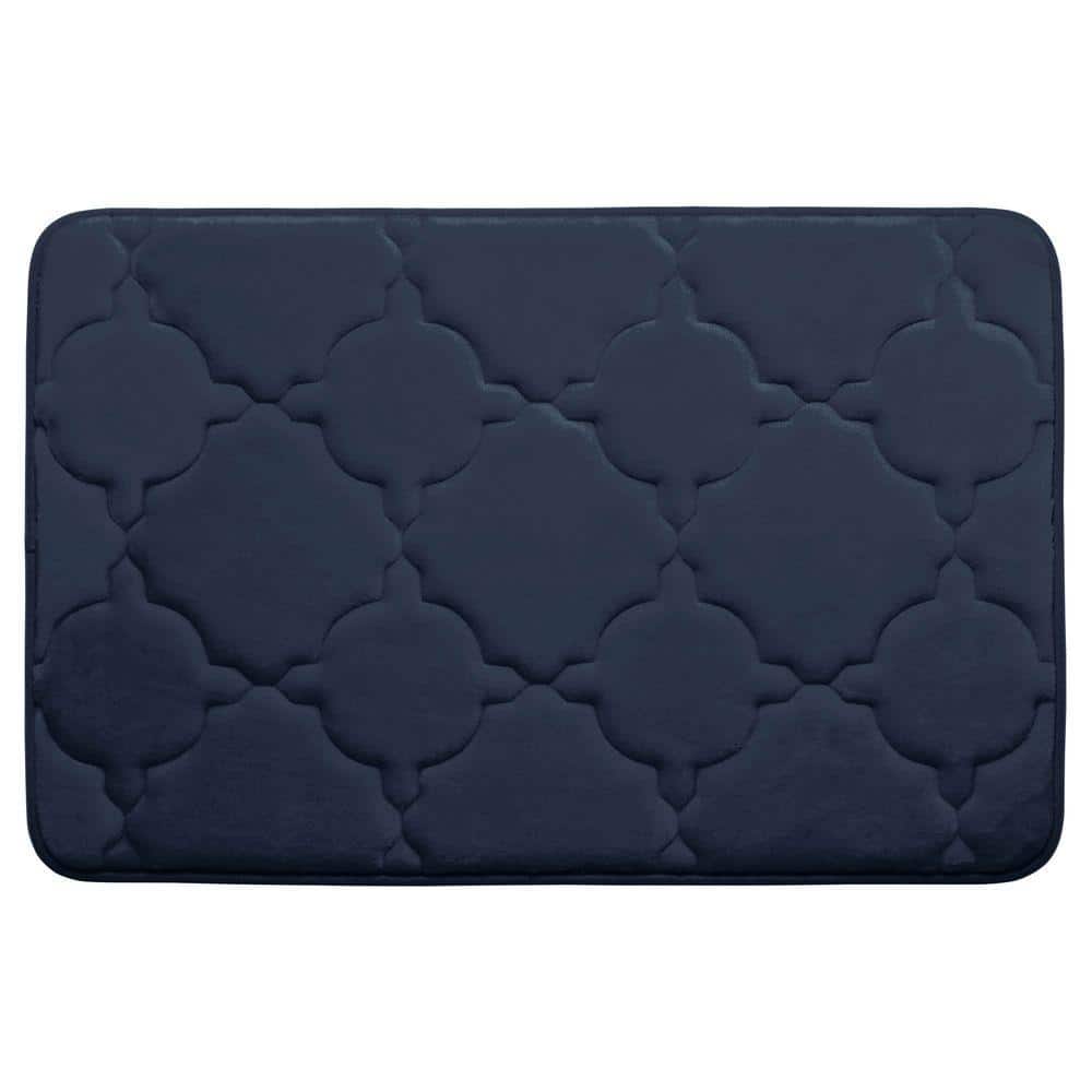 Dorothy Indigo 20 in. x 32 in. Memory Foam Bath Mat