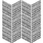 Handpainted Beige Chevron All Over Stencil