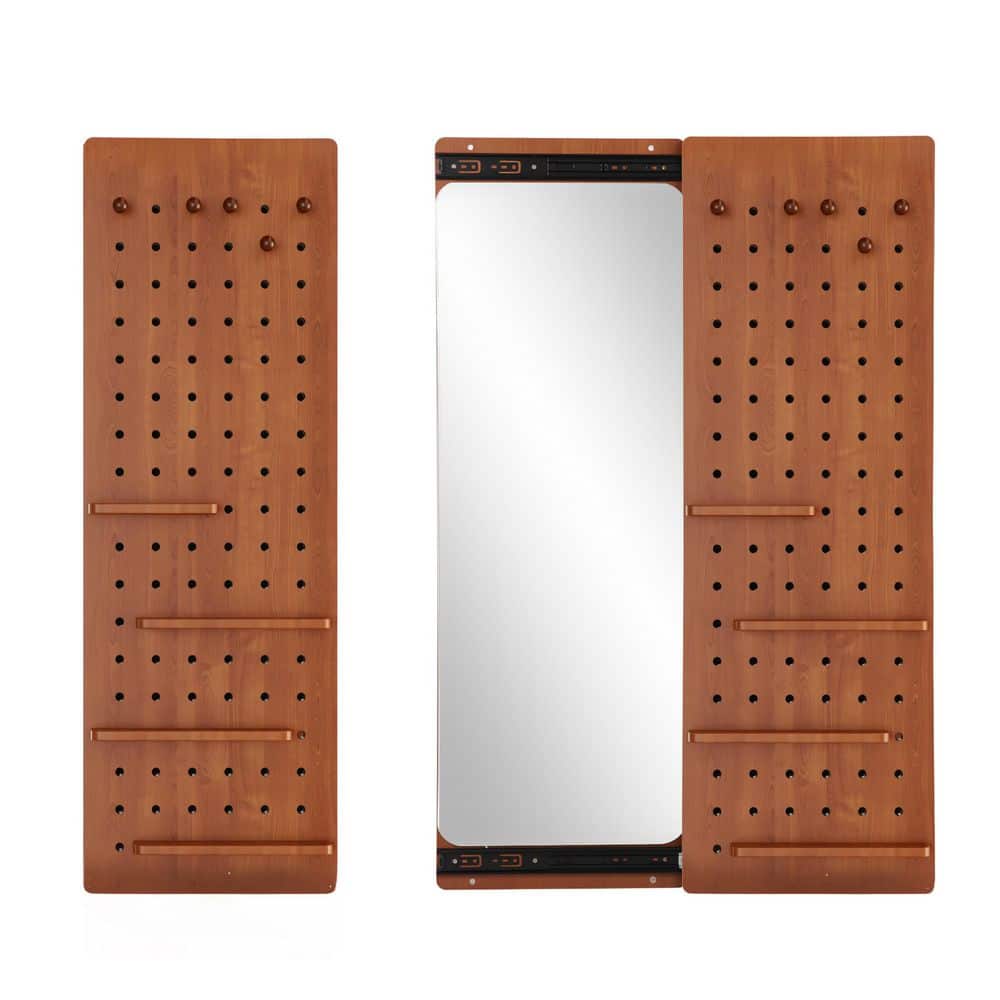 Seafuloy Modern Walnut Rubber Wood 47.6 in. Wx15.7 in. H
