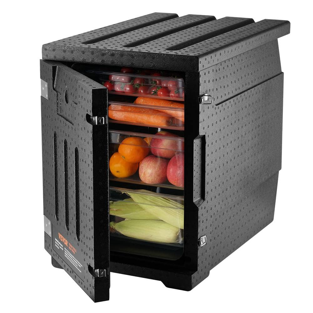 INTBUYING Insulated Food Transport Carrier Expandable Catering Hot Cold  Dish Pan Containers Plates not included