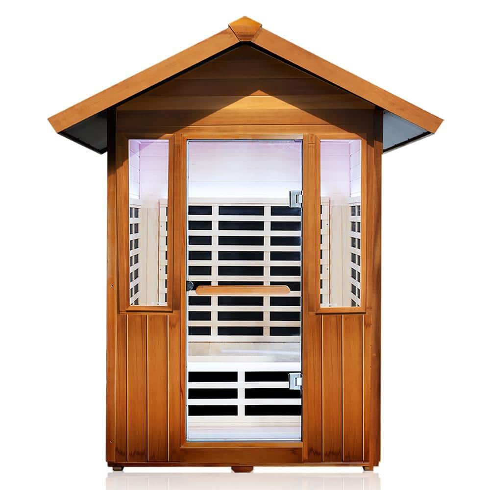 Reviews for Spygo Moray 2-Person Outdoor Red Cedar Infrared Sauna with ...