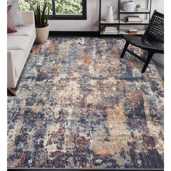 Amer Rugs Jordan 2 x 3 Multi Abstract Pattern Area Rug for High Traffic Living Room Dining Room Bedroom