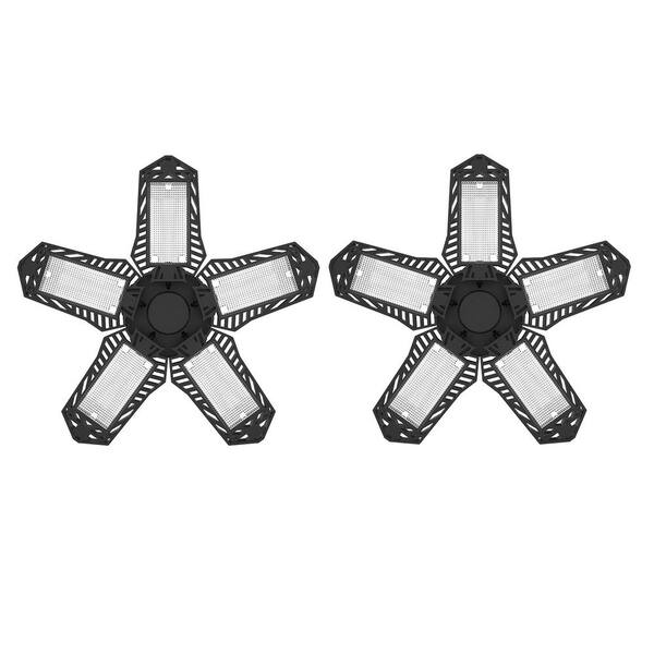 Reviews for YANSUN 80Watt Black Deformable LED Adjustable Garage Light