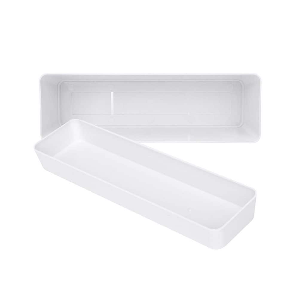 16 in. L x 3.8 in. W x 3.3 in. H 3qts. Drainage Modern Rectangle
