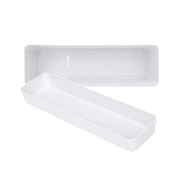 TKS POT 【蓄光】グローホワイト　3個セット 16 in. L x 3.8 in. W x 3.3 in. H 3qts. Drainage Modern Rectangle