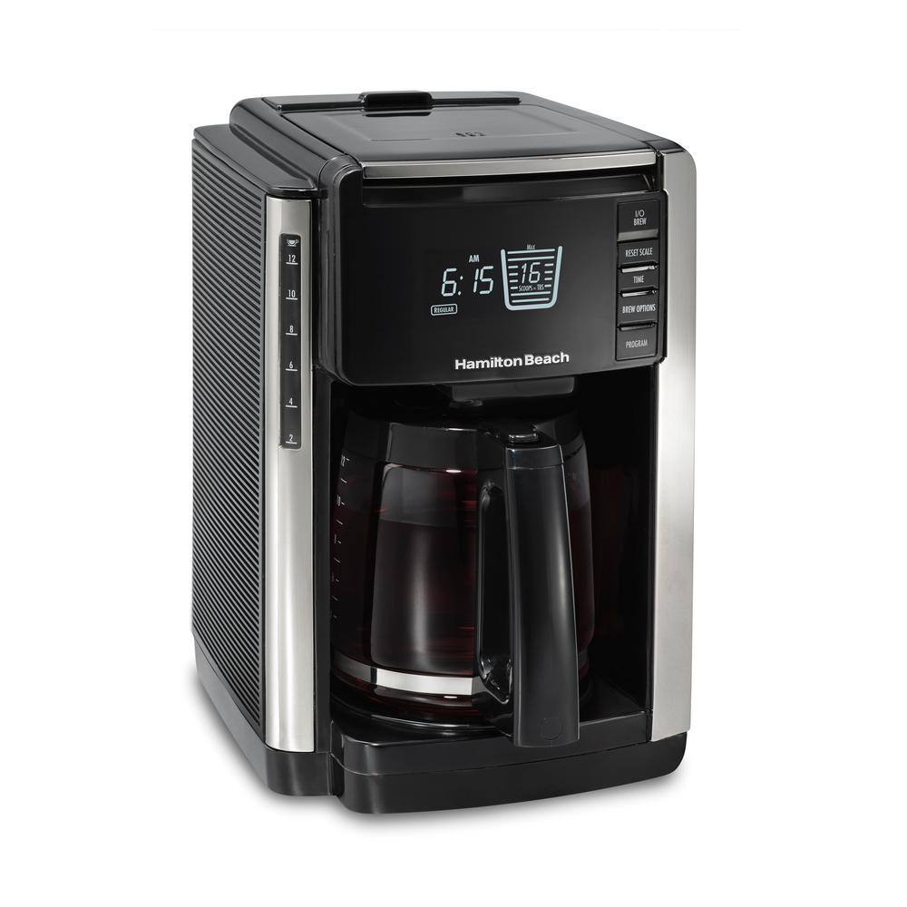 Hamilton Beach 12-Cup Black TruCount Coffee Maker 45300R - The Home Depot