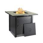 Blue Rhino Endless Summer Outdoor Propane Gas Black Lava Rock Patio Fire Pit Gad1417g The Home Depot