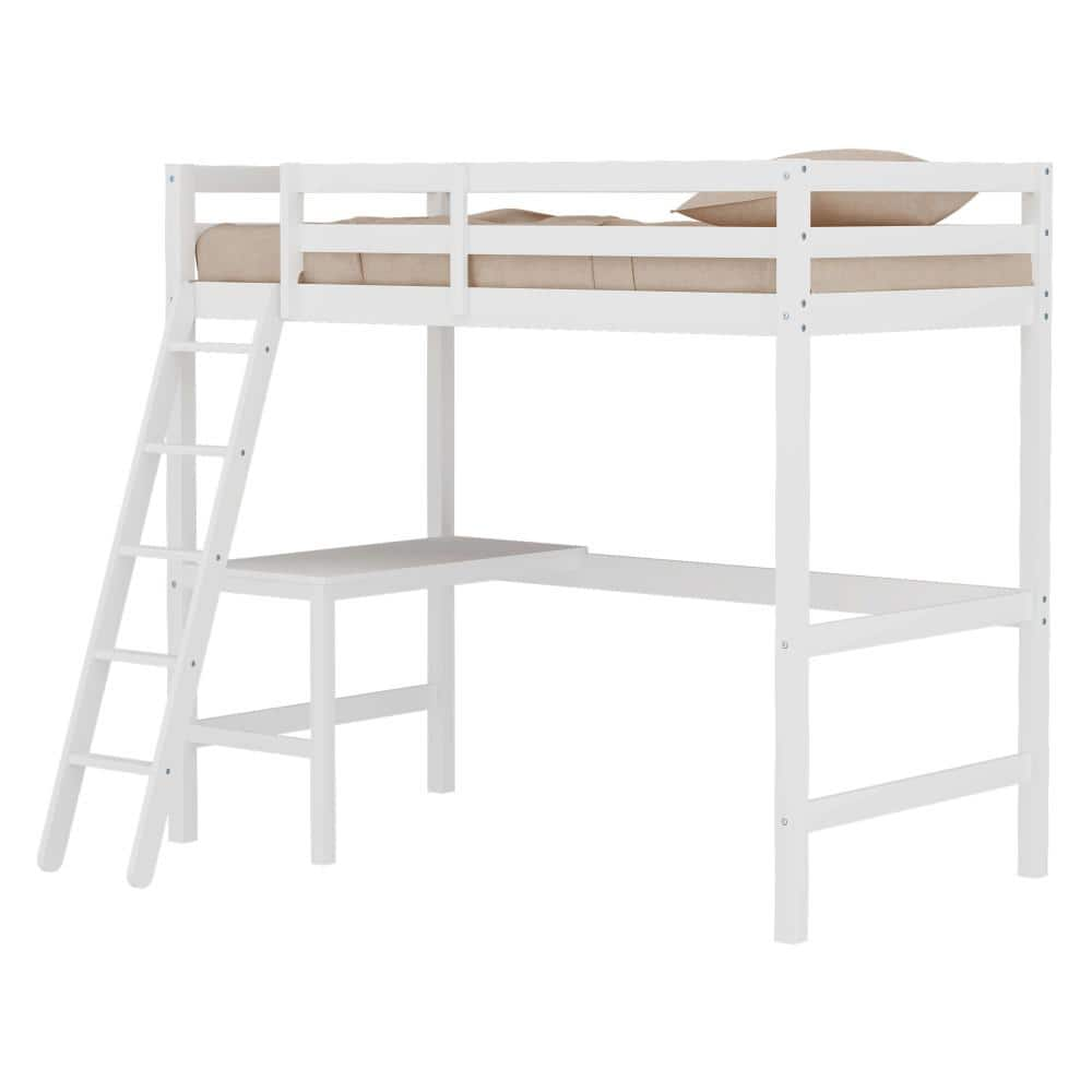 Caspian Twin Loft Bed, White -  Hillsdale Furniture, 2179-320MY