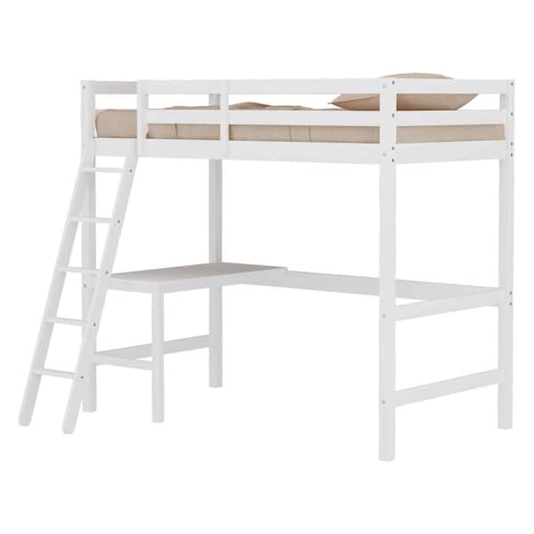 Hillsdale Furniture Caspian Twin Loft Bed, White