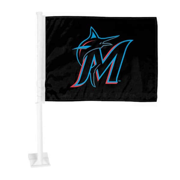 FANMATS MLB - Miami Marlins Car Flag Large 1-Piece 11 in. x 14 in.