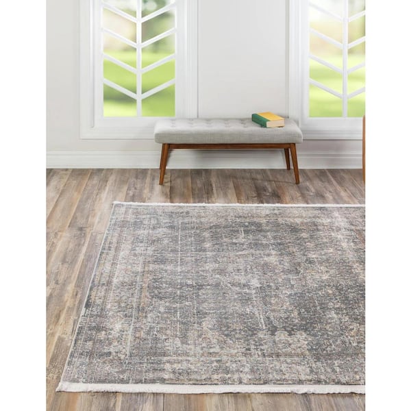 Baracoa La Cabana Fume Gray 6' 0 x 6' 0 Area Rug
