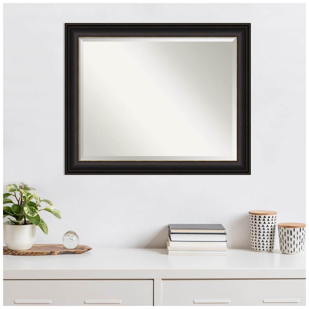 Trio Oil Rubbed Bronze Beveled Rectangular Wall Mirror