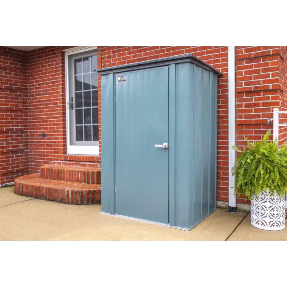 Juniper Berry 4' x 3' Steel Patio Storage Shed Kit