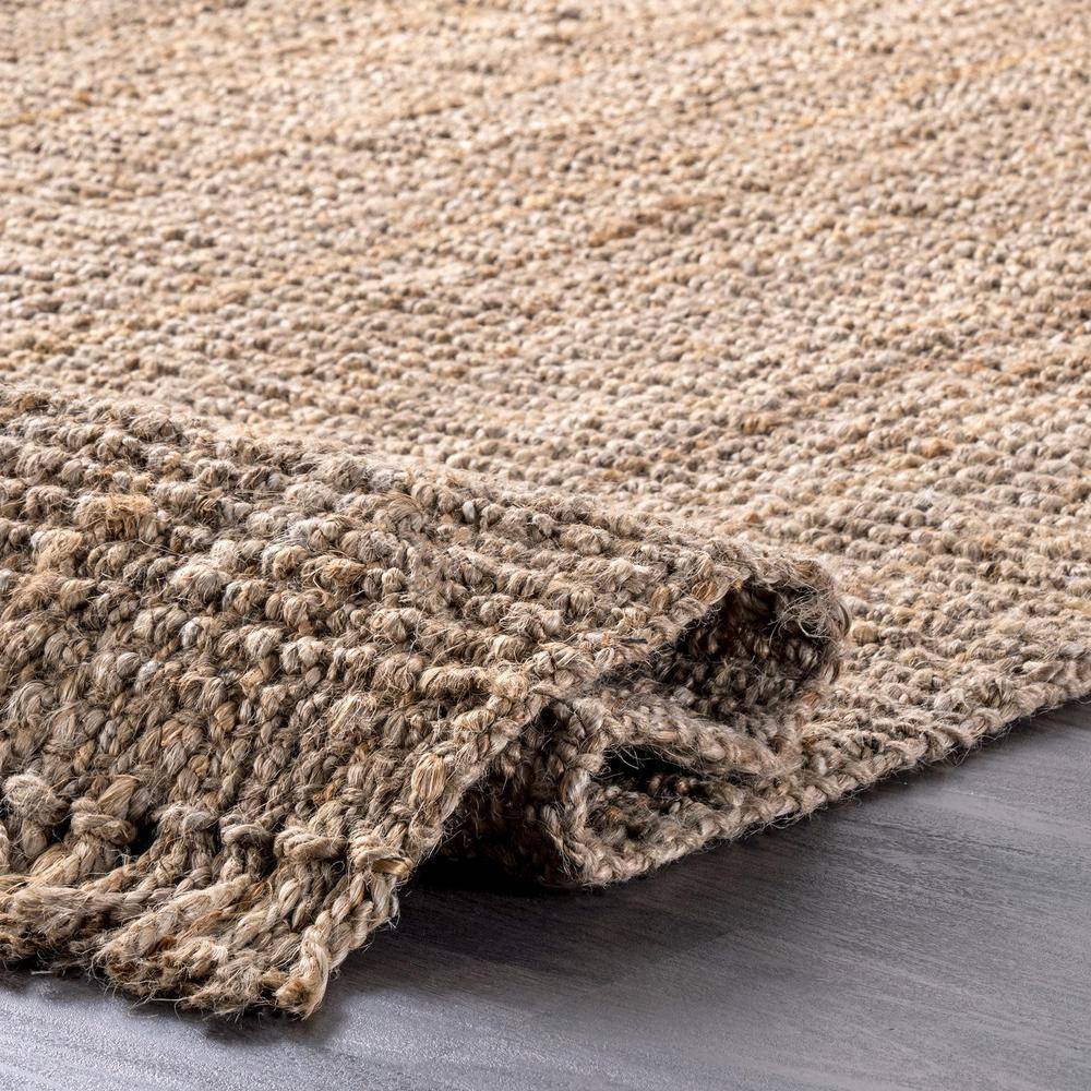 Handwoven Natural Jute 2'6" x 10' Runner Rug