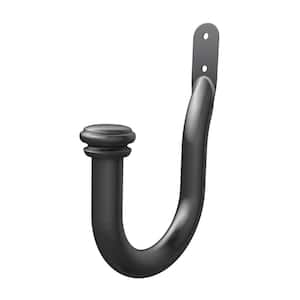 Mix and Match 1 in. Curtain Holdback in Gunmetal (2-Pack)