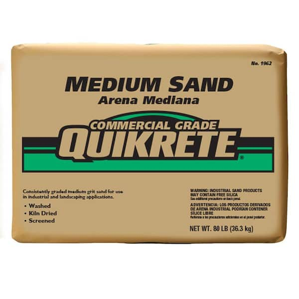 Quikrete 80 Lb. Commercial Grade Medium Sand-115362 - The Home Depot