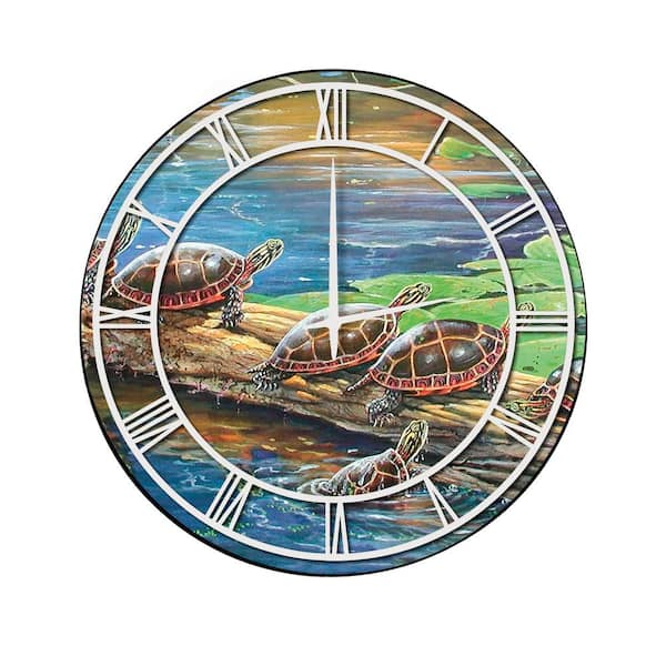 Unbranded "Standing Room Only" Full Coverage Art and White Numbers Imaged Wall Clock