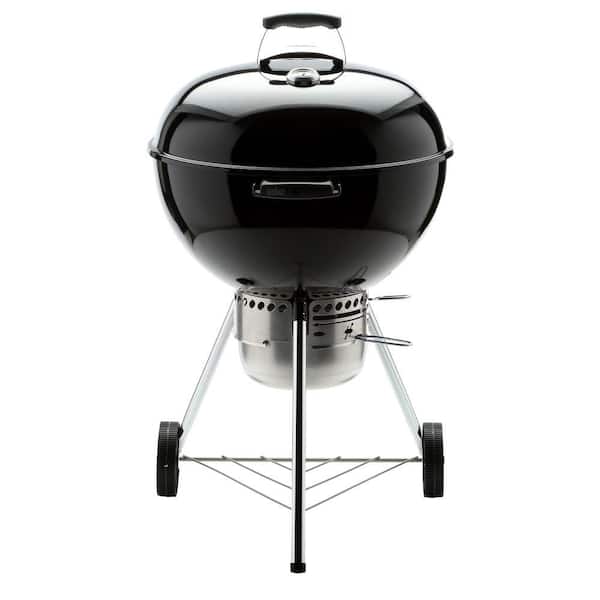 Weber 22 in. Original Kettle Premium Charcoal Grill in Black with Built-In  Thermometer 14401001 - The Home Depot