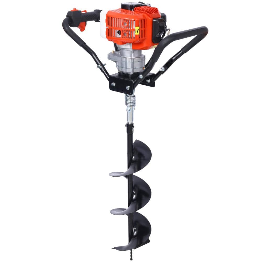 "Gas Powered 43cc Post Hole Digger with 6&8"" and absorber, Earth Auger Drill Bit, 30 inch Long Alloy Steel Auger" price history on PriceWatchPro