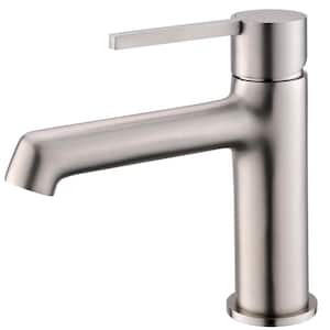 Single-Handle Single-Hole Bathroom Faucet Deck Mount Brass Bathroom Sink Faucet