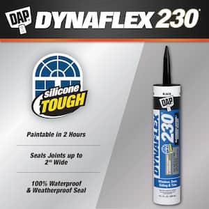 Dynaflex 230 10.1 oz. Black Premium Exterior/Interior Window, Door and Trim Sealant (12-Pack)