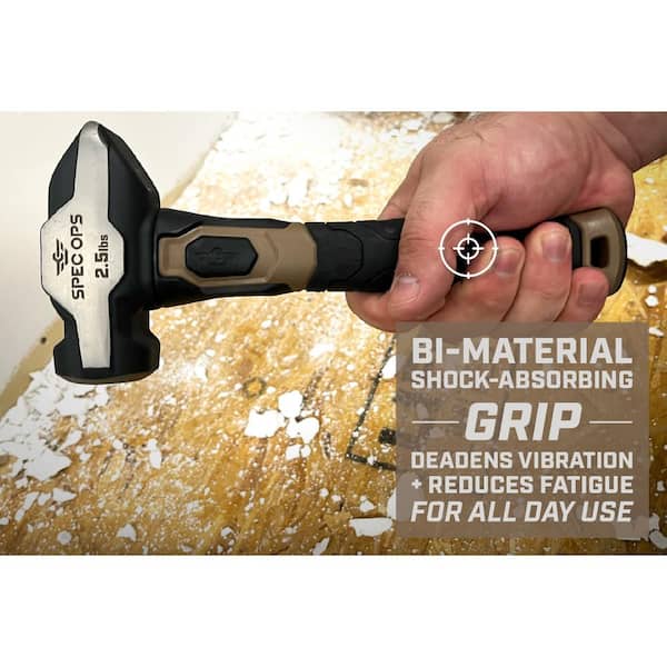 SPEC OPS Blacksmith Hammer, 2-1/2 lbs. Sledge Hammer w/ Removable
