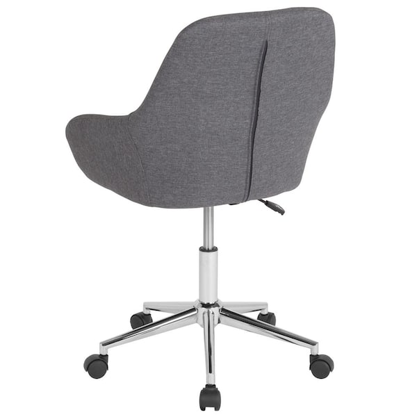 gray fabric desk chair