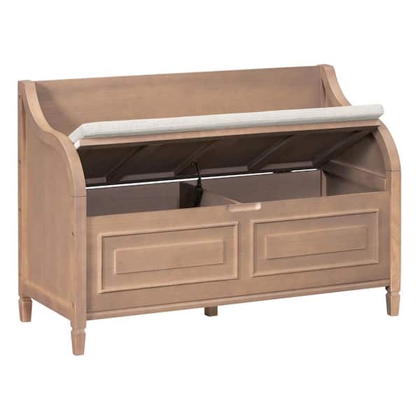 COWLOWN 41.9 in. W x 17.9 in. D x 29.5 in. H Bathroom Brown Linen Cabinet