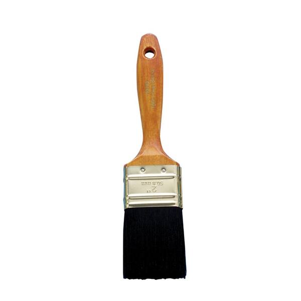 Unbranded Orion 2 in. Flat Black Bristle Paint Brush (12-Pack)