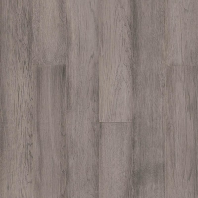 Hydropel Light Gray Hickory 7/16 in. T x 5 in. W Waterproof Click Lock Engineered Hardwood Flooring (22.6 sq.ft./ctn)