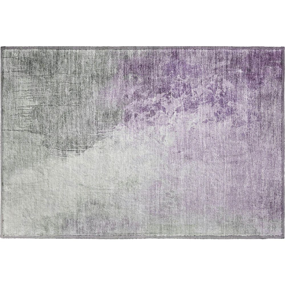 Mayfield Premium Machine Washable Abstract AMF1842 Lavender 2 ft. x 3 ft. Area Rug price history on PriceWatchPro