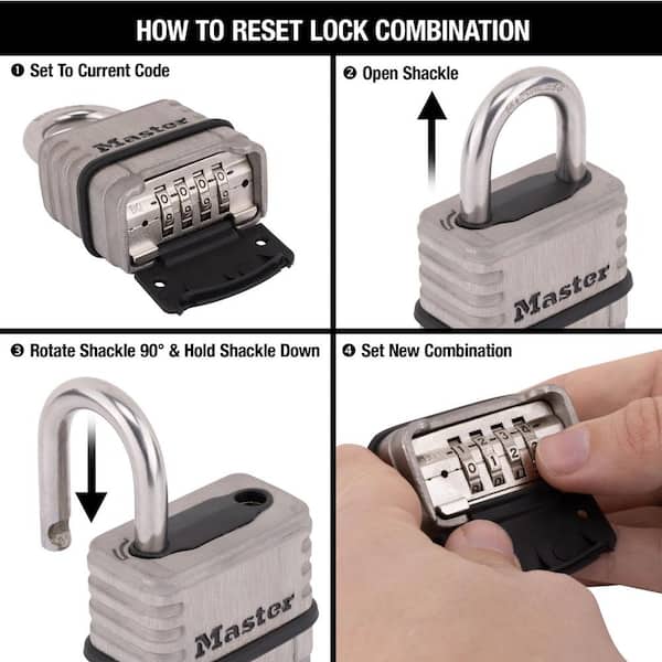 2 Piece Combination Lock 3 Digits, Padlock Lock, Lock With Number Code, Lock,  Combination Lock Padlock, Padlock Numbers, Combination Lock Small (black