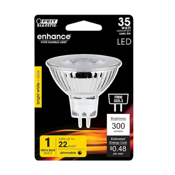 Simply Conserve 50-Watt Equivalent MR16 Dimmable GU5.3 ENERGY STAR LED-Light  Bulb 2700 (K) Warm White (100-Pack) L07MR16GU5.3-27 - The Home Depot