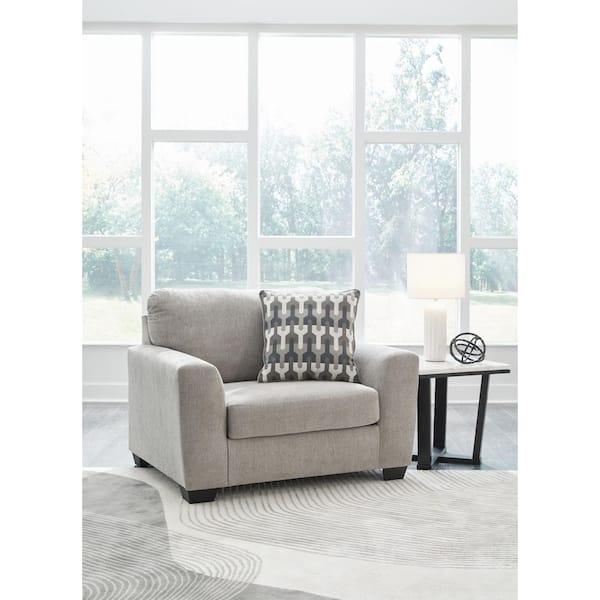 Avenal Park Gray Polyester Chair and a Half with Removable Cushions