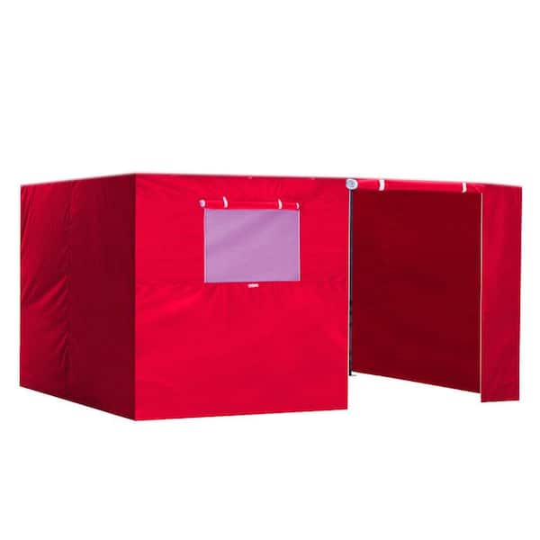 Terracemaster Series 10 ft. x 15 ft. Red Pop-up Canopy Tent with 4-Zippered Sidewalls