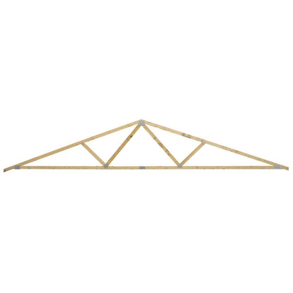 24 Ft 4 12 Roof Pitch 24 In On Center Roof Truss 269520 The Home Depot