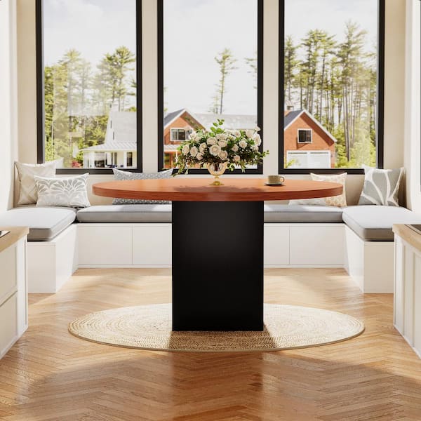 Kitchen Table 80cm Round Glass Dining Table High Bar Table Bistro