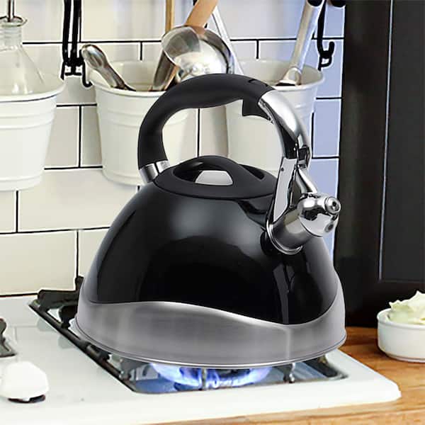 at Home Electric Tea Kettle, Black