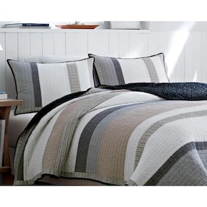 Tideway Stripes & Plaids 136-Thread Count Cotton Quilt