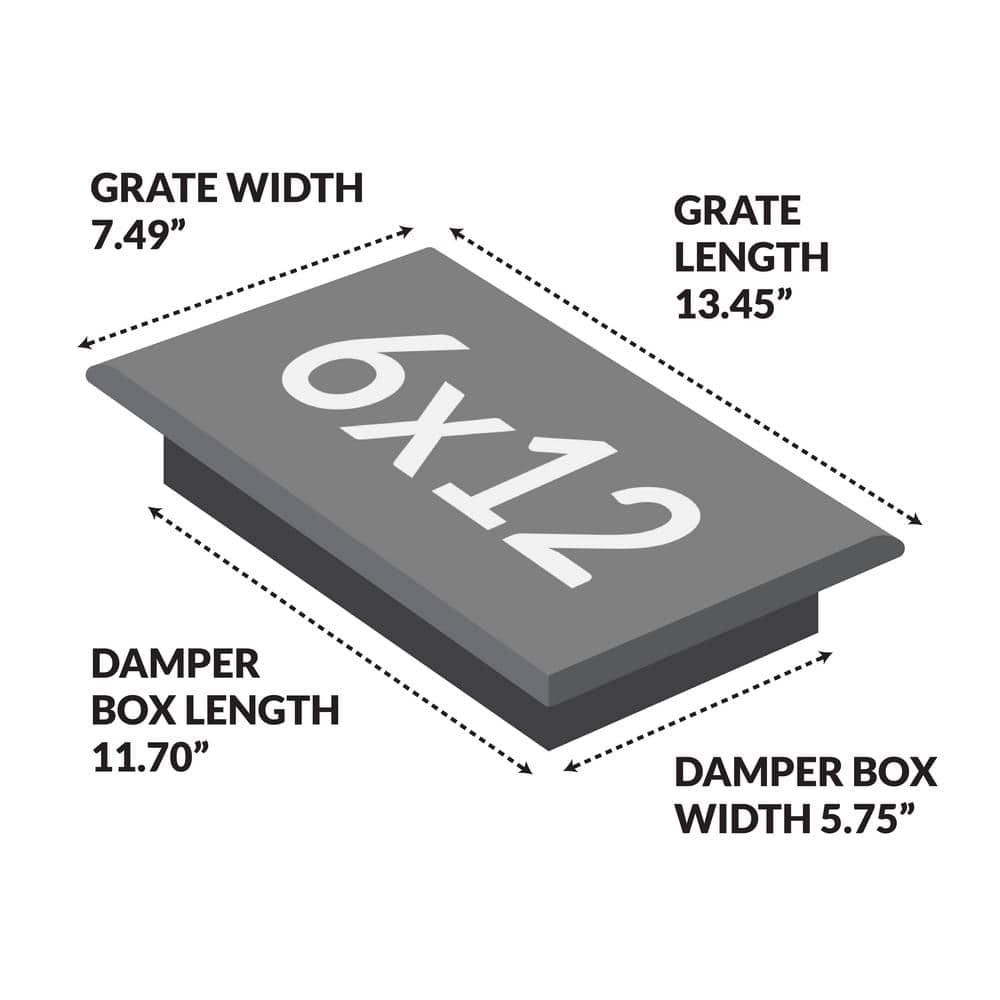 Oriental Design Rubbed Bronze Rectangular Floor Register