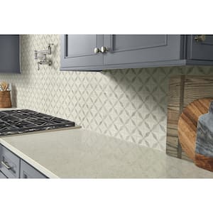 Bianco Starlite Starlite 12 in. x 12 in. Polished Marble Floor and Wall Tile (10 sq. ft./Case)
