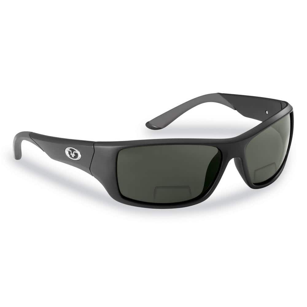 Triton Polarized Sunglasses in Black Frame with Smoke Lens Bifocal Reader 200 price history on PriceWatchPro