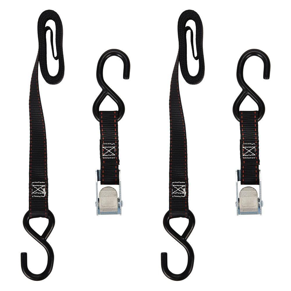 Boxer 1 x 9' Cam Buckle Tie Down - Enhanced with S Hooks and Loop End –  Boxer Tools